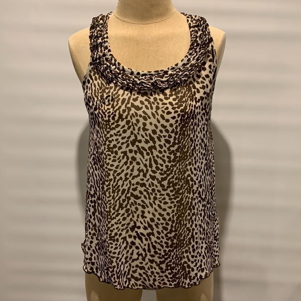 Forever 21 animal print sheer top, Small